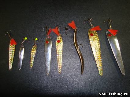 Техника ловли на блесны зимой